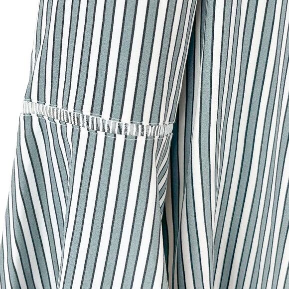 Nygard Women's Top Stripe Black Gray White Long Sleeve Pullover Blouse Size M - Picture 6 of 11